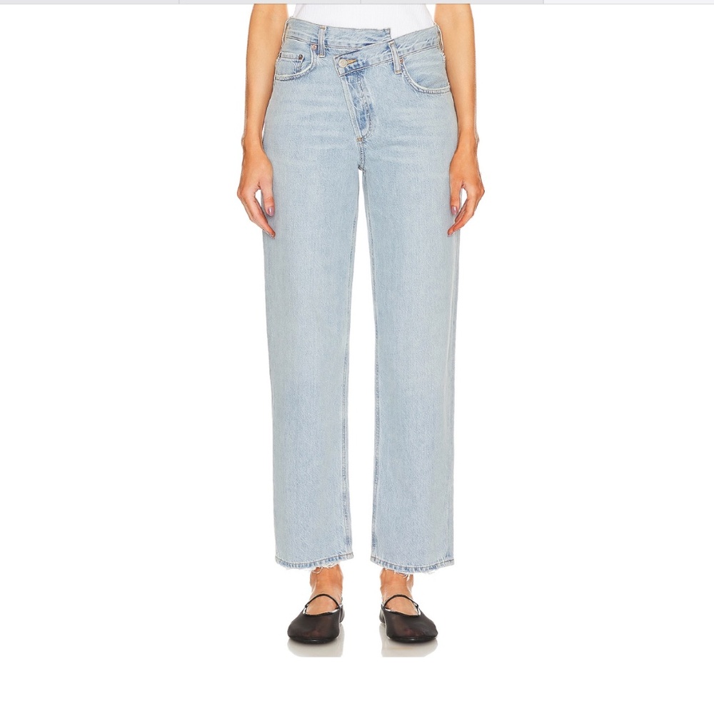 Agolde Criss Cross Straight Leg in Wired